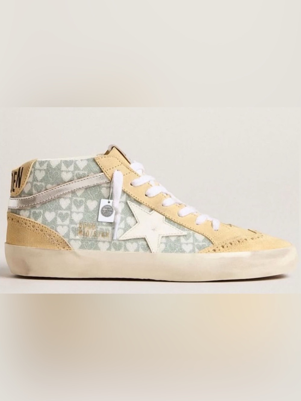 ISO Golden Goose Mid Star with Swarovski hearts